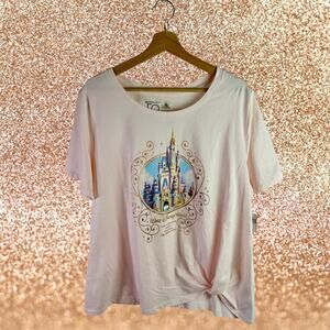 Walt Disney World NWT Women's 1X 50th Anniversary Cinderella's Castle S/S Shirt
